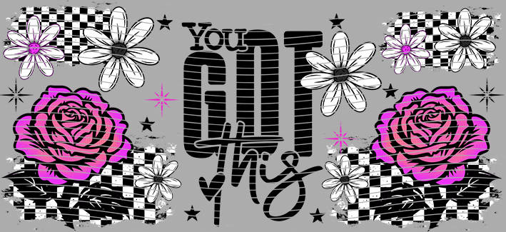 16oz Distressed Checkered-DC-67